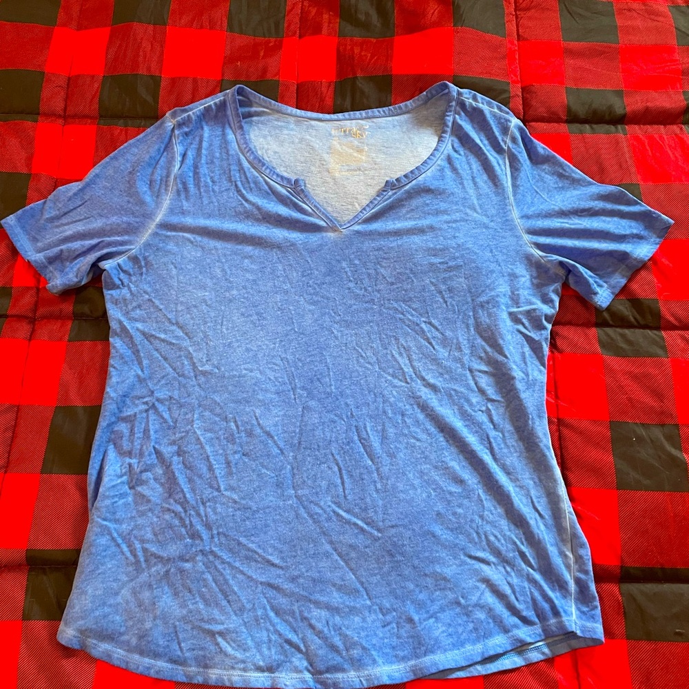 Women’s Terra & Sky size (14W) pretty blue t-shirt